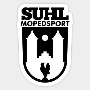 Suhl Mopedsport Hahn Logo (black) Sticker